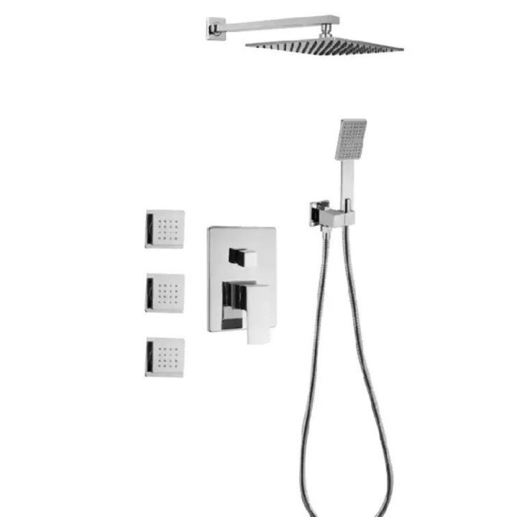 Juno Showers Rain Dual Shower Head 2.5 GPM GPM Wayfair